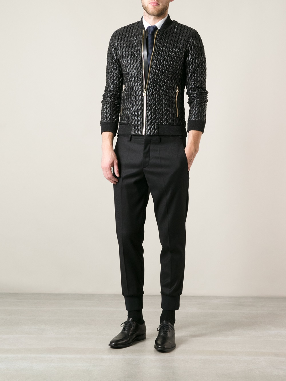 Dolce & Gabbana Quilted Jacket in Black for Men - Lyst