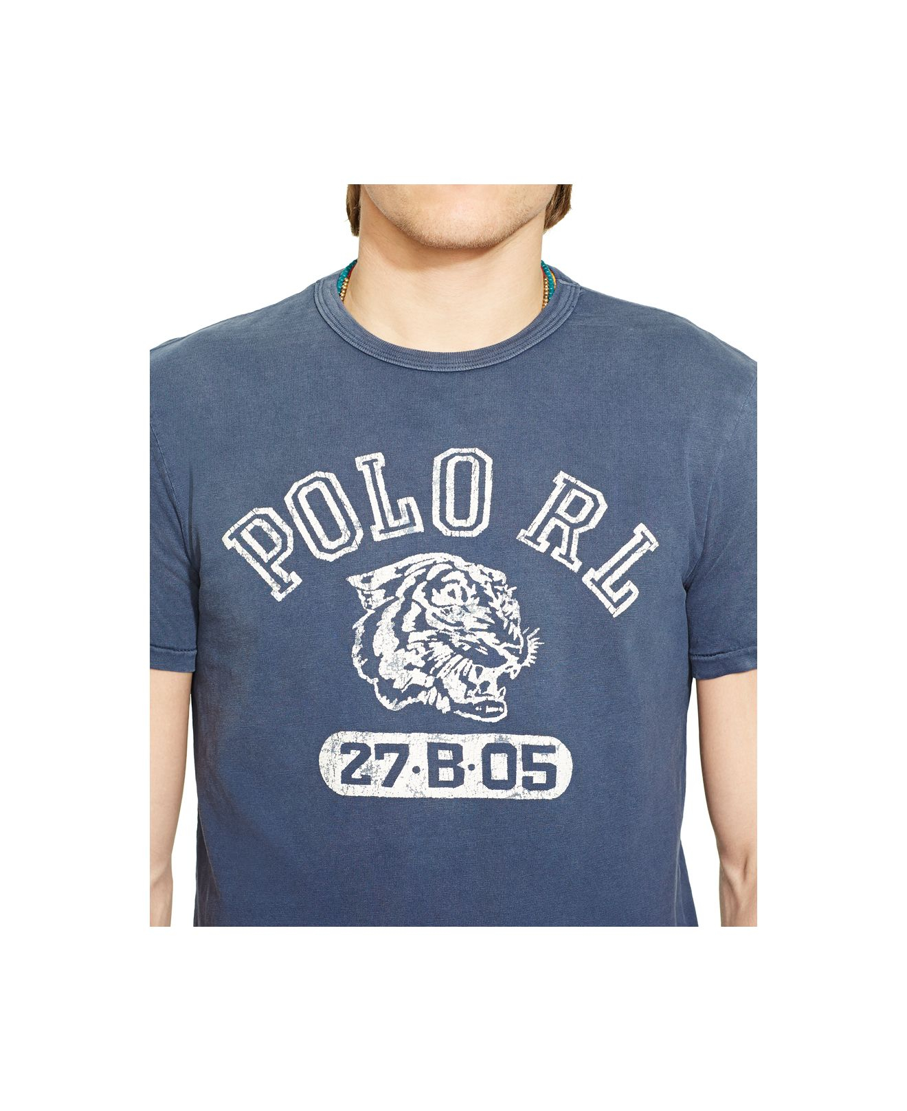 polo ralph lauren flag jersey graphic t shirt tiger
