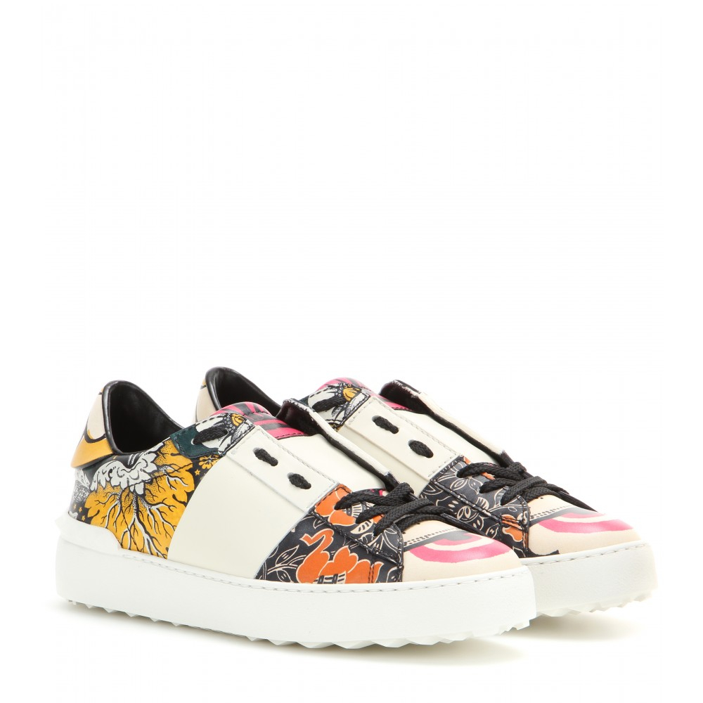 valentino floral sneakers