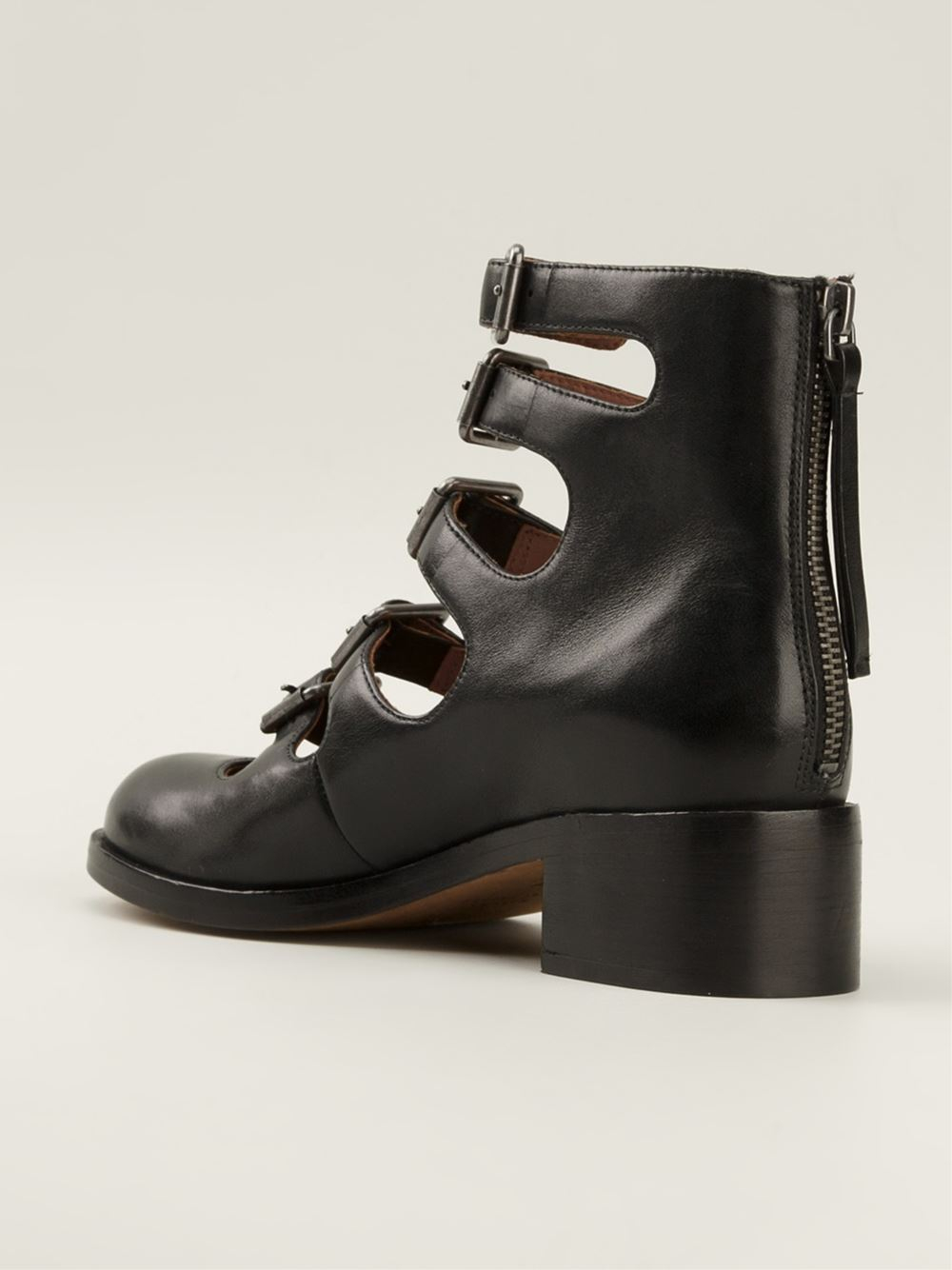 Marc By Marc Jacobs Multi Strap Boots in Black