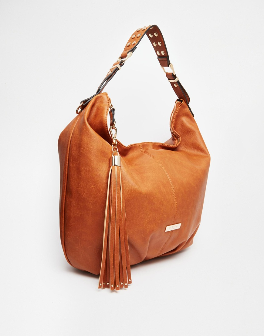 Lyst Carvela Kurt Geiger Studded Hobo Bag in Brown