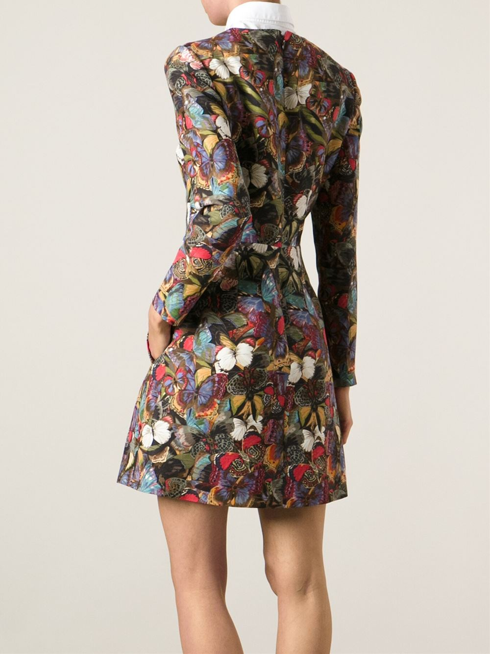 Valentino Butterfly Print Dress | Lyst Valentino Butterfly Print Dress | Lyst