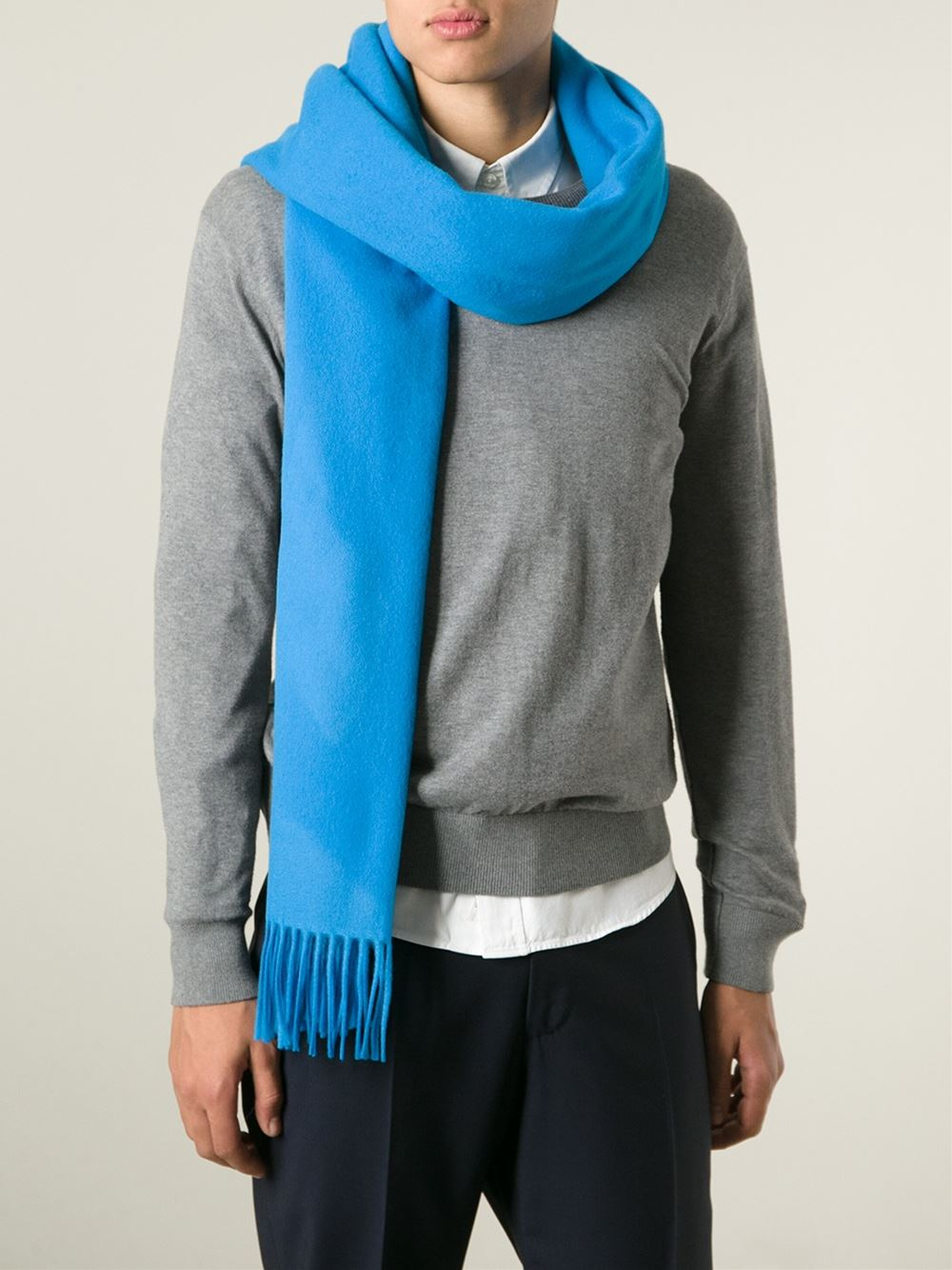 Lyst Acne Studios 'Canada' Scarf in Blue for Men