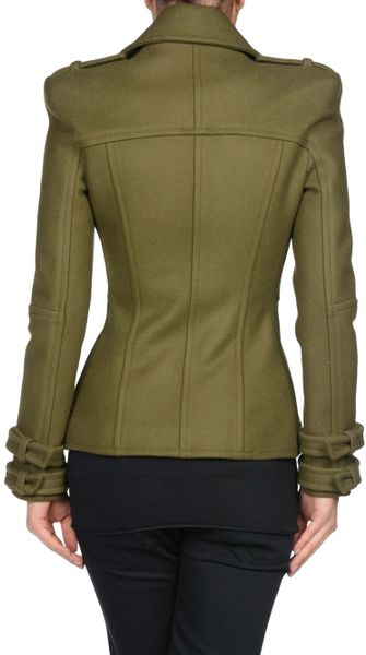 balmain blazer green