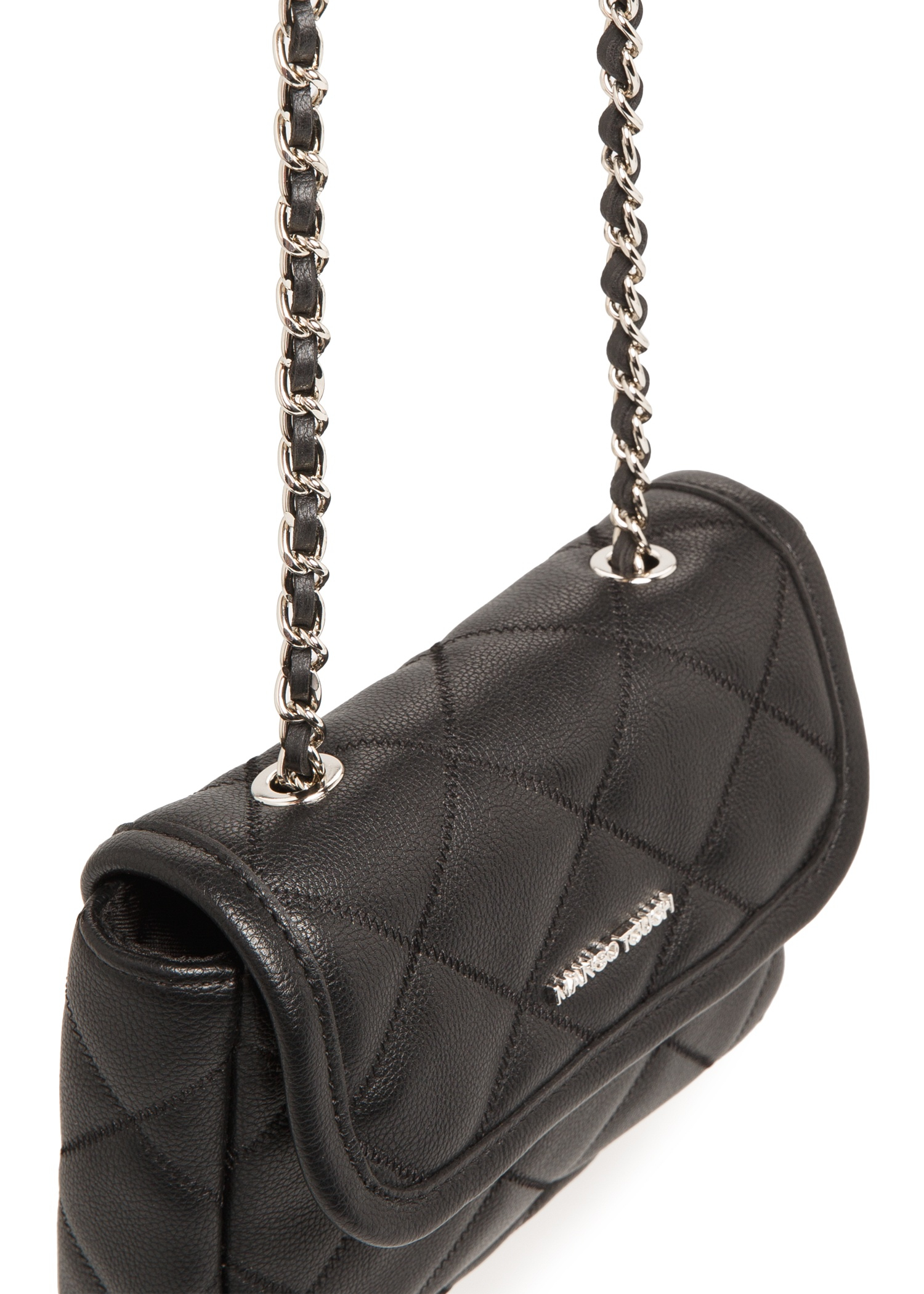 Mango Quilted Mini Cross-Body Bag in Black - Lyst