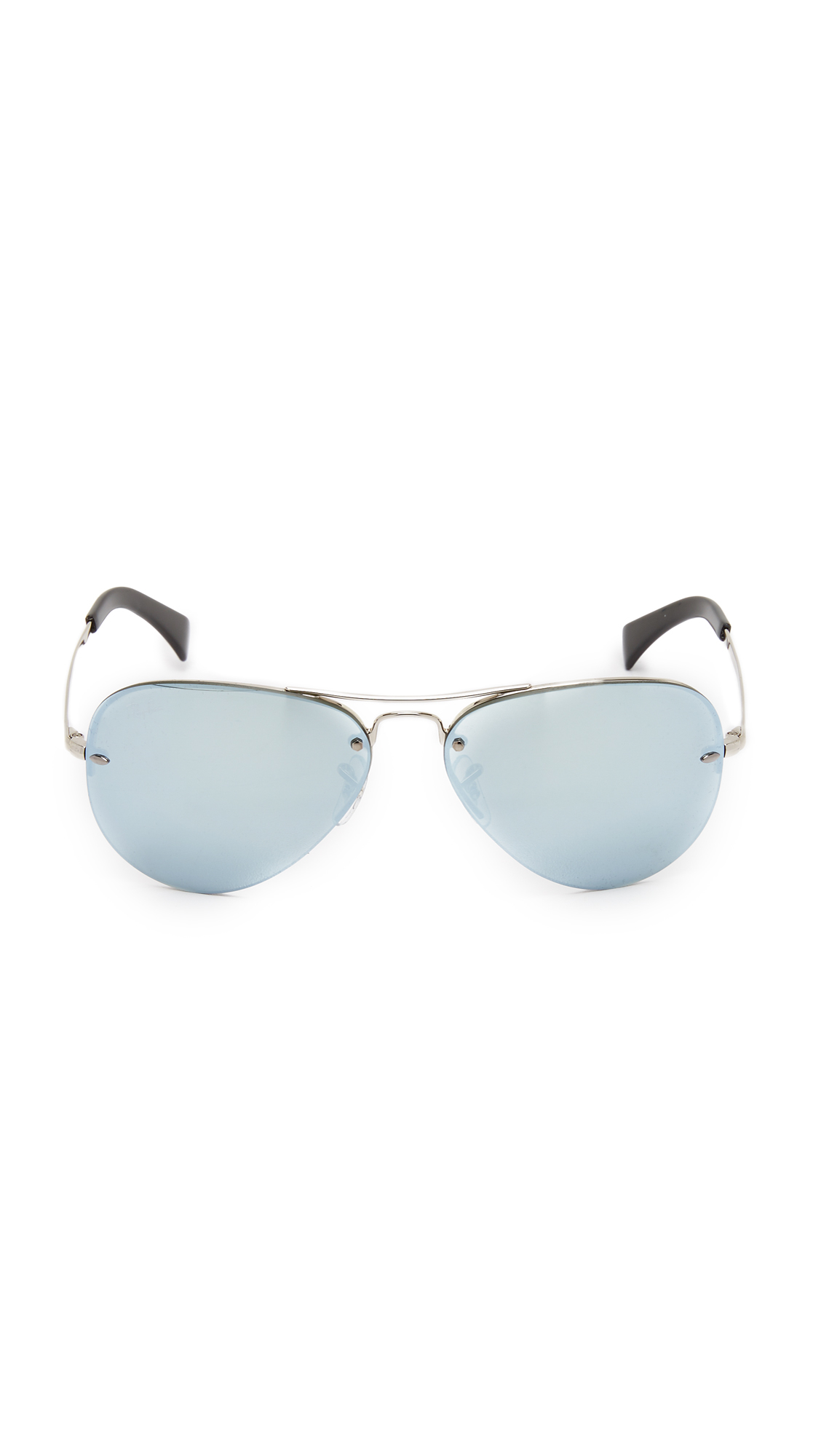 Ray Ban Silver Mirrored Aviator Sunglasses – The Hangout