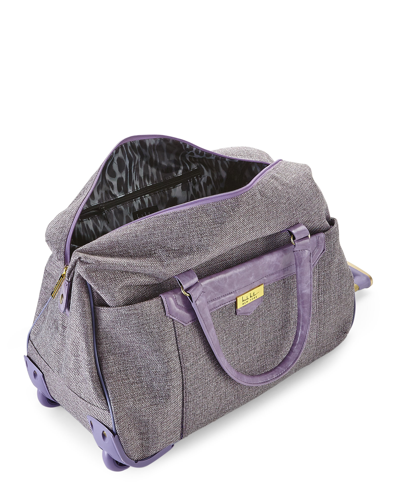 nicole miller wheeled duffel