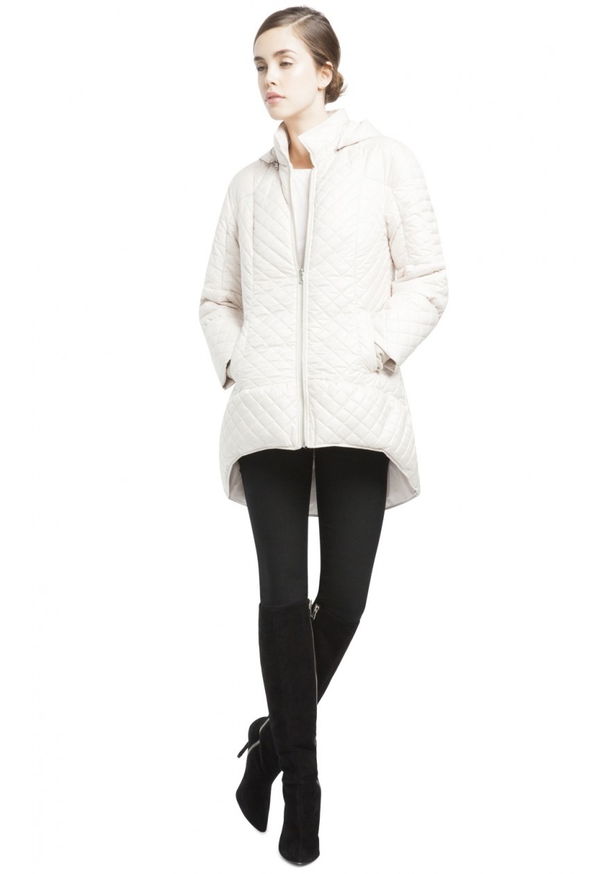 High low puffer coat Clearance