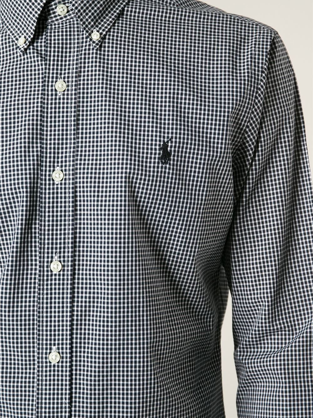 black polo button down dress shirt