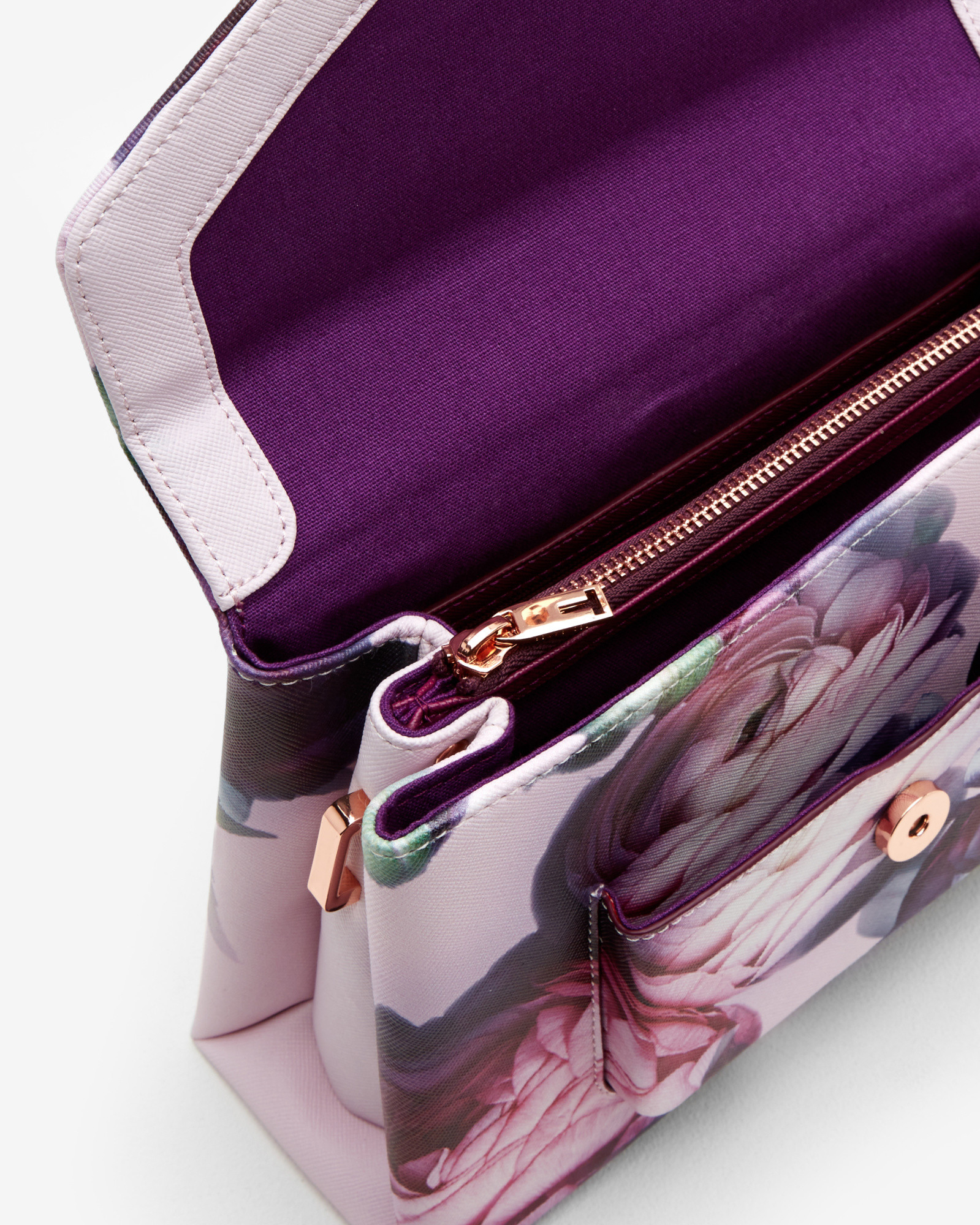 Ted Baker Sunlit Floral Crosshatch Tote Bag in Pink | Lyst