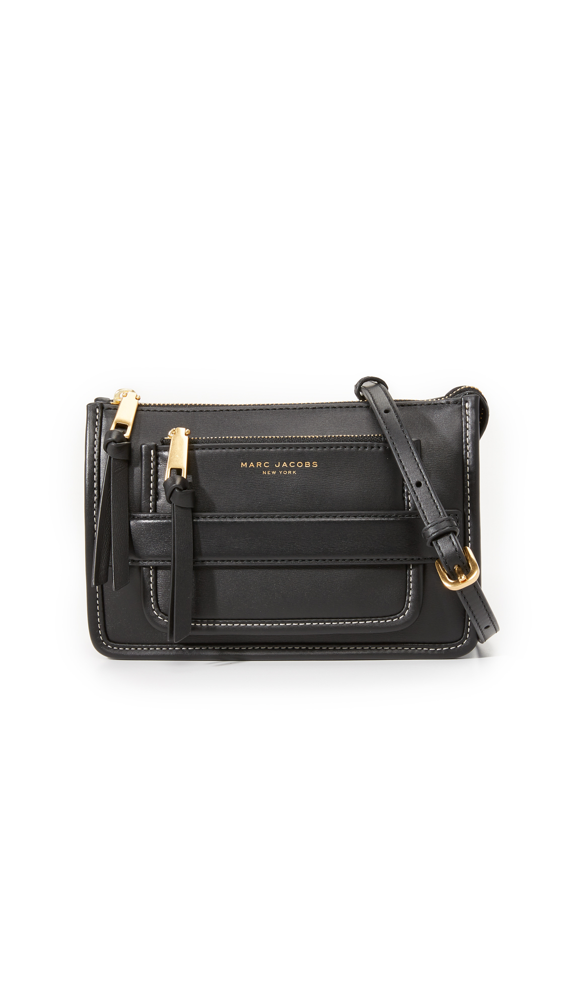 Marc Jacobs Leather Madison Cross Body Bag in Black - Lyst