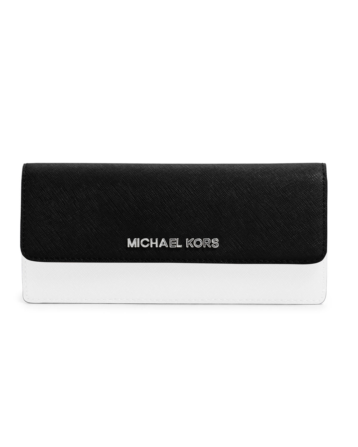 michael kors wallet black and white