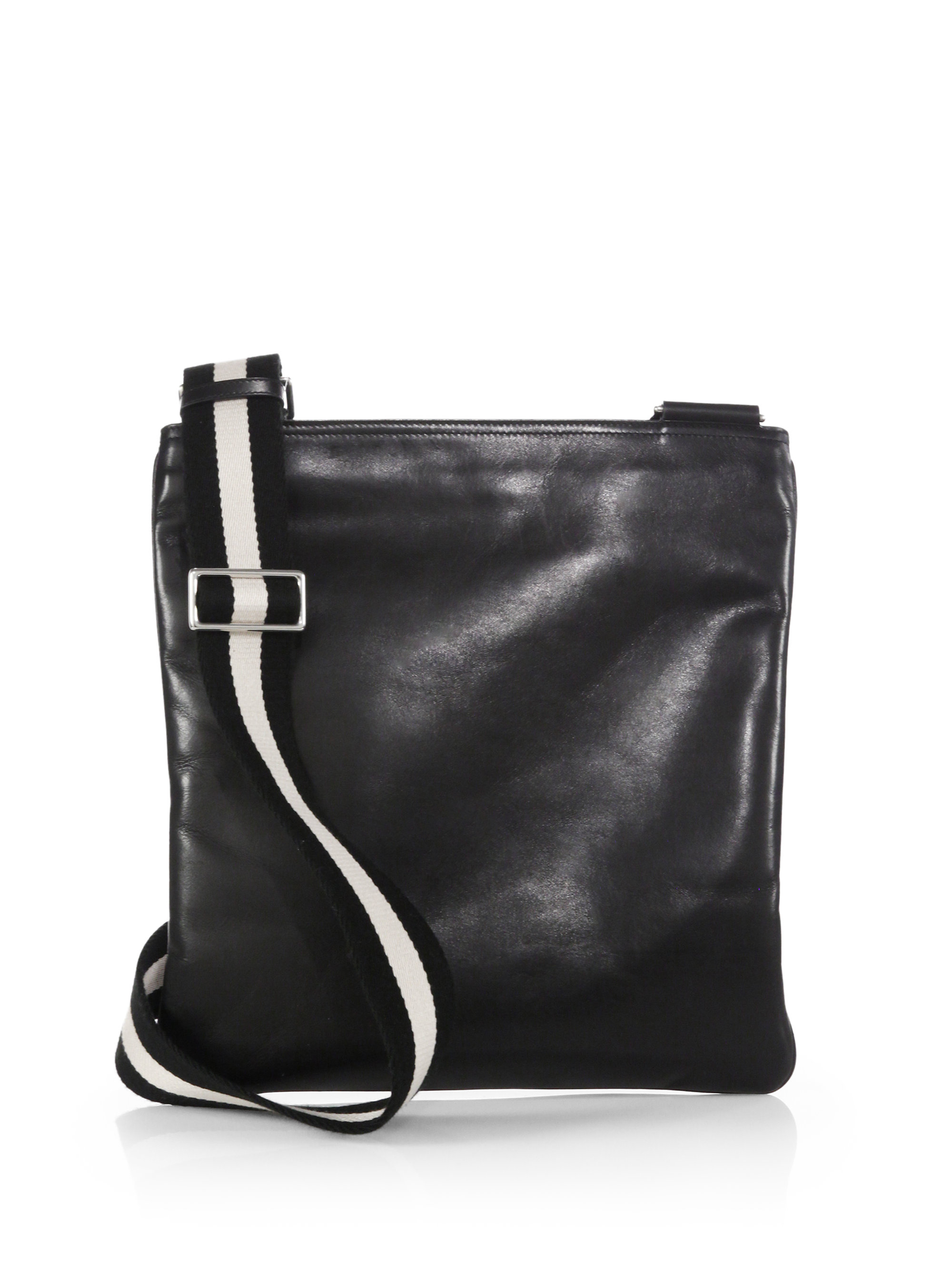 Bally Terys Leather Shoulder Bag in Black for Men | Lyst