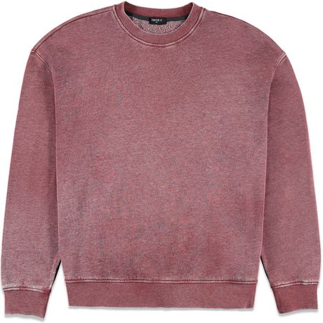 Forever 21 Faded Fleece Sweatshirt in Brown for Men (Rust) | Lyst