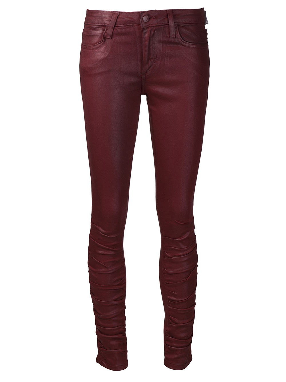jeans with ruched bottom