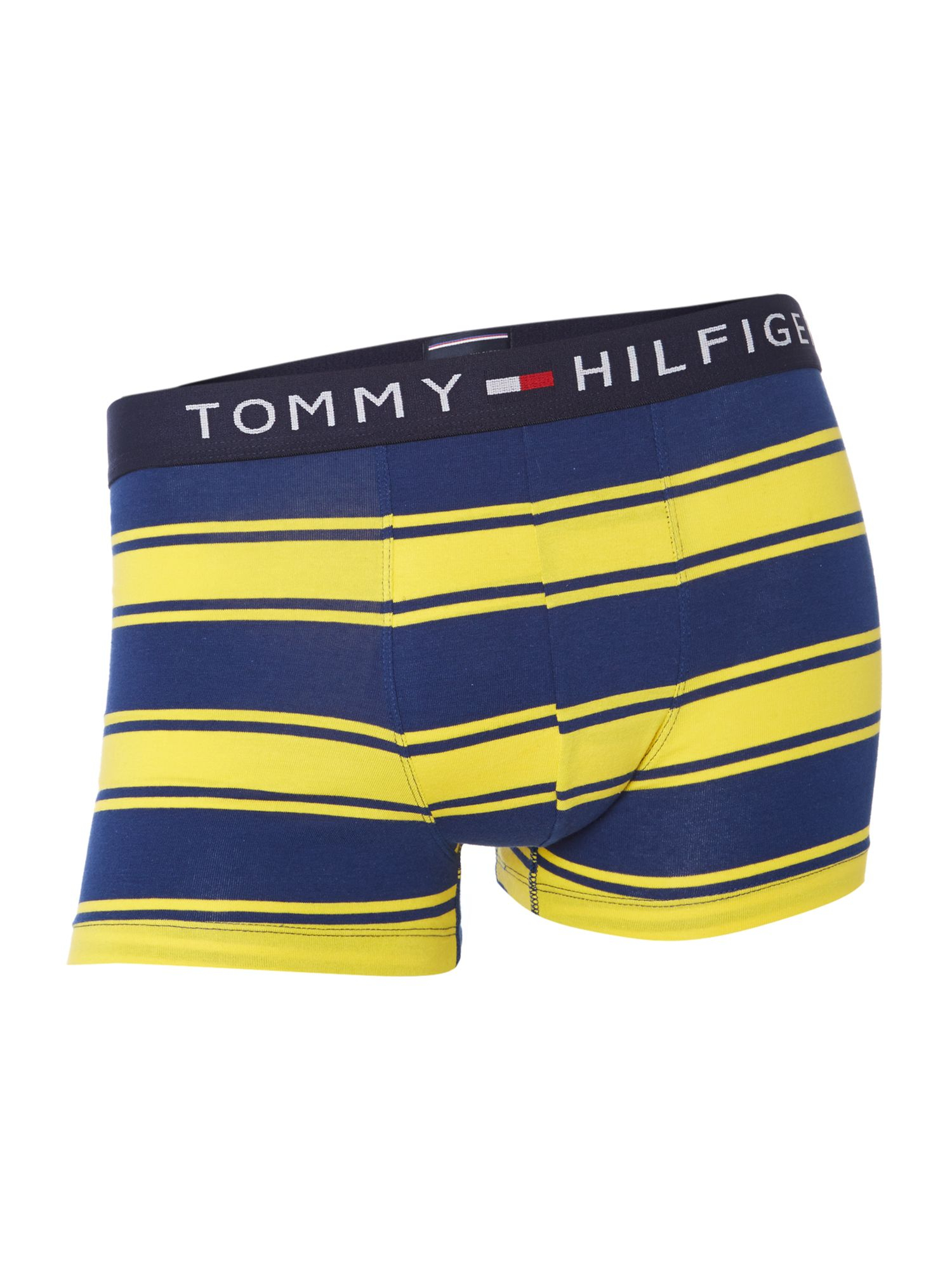 Tommy hilfiger Wide Stripe Underwear Trunk in Yellow for Men Lyst