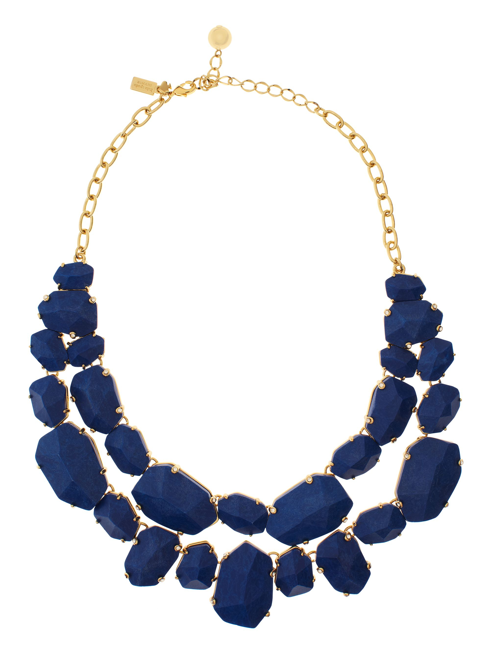 Kate Spade Quarry Gems Statement Necklace in Blue - Lyst