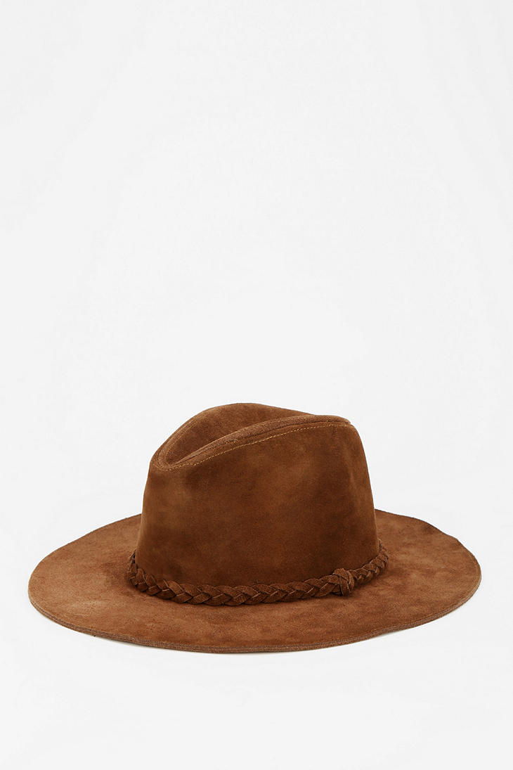 Urban Outfitters Suede Boho Panama Hat in Tan (Brown) - Lyst