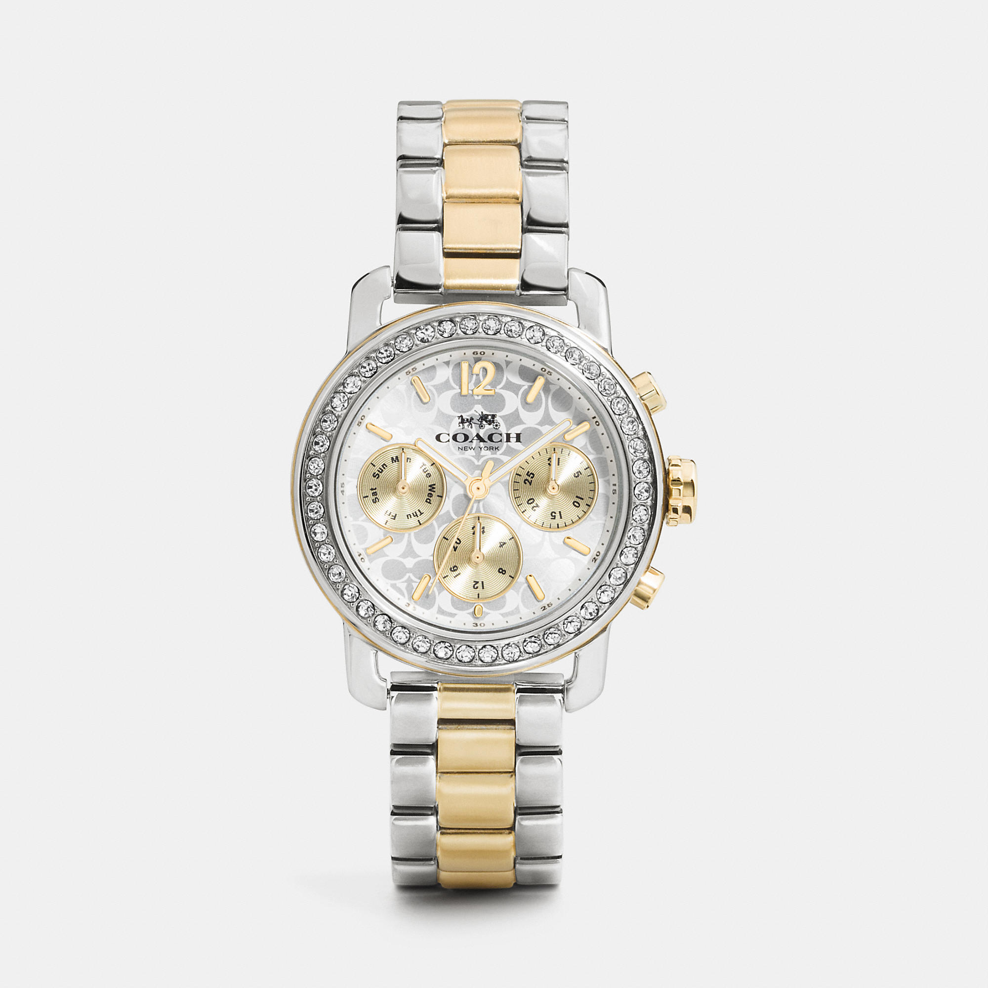 Introducir 118+ imagen coach two tone watch