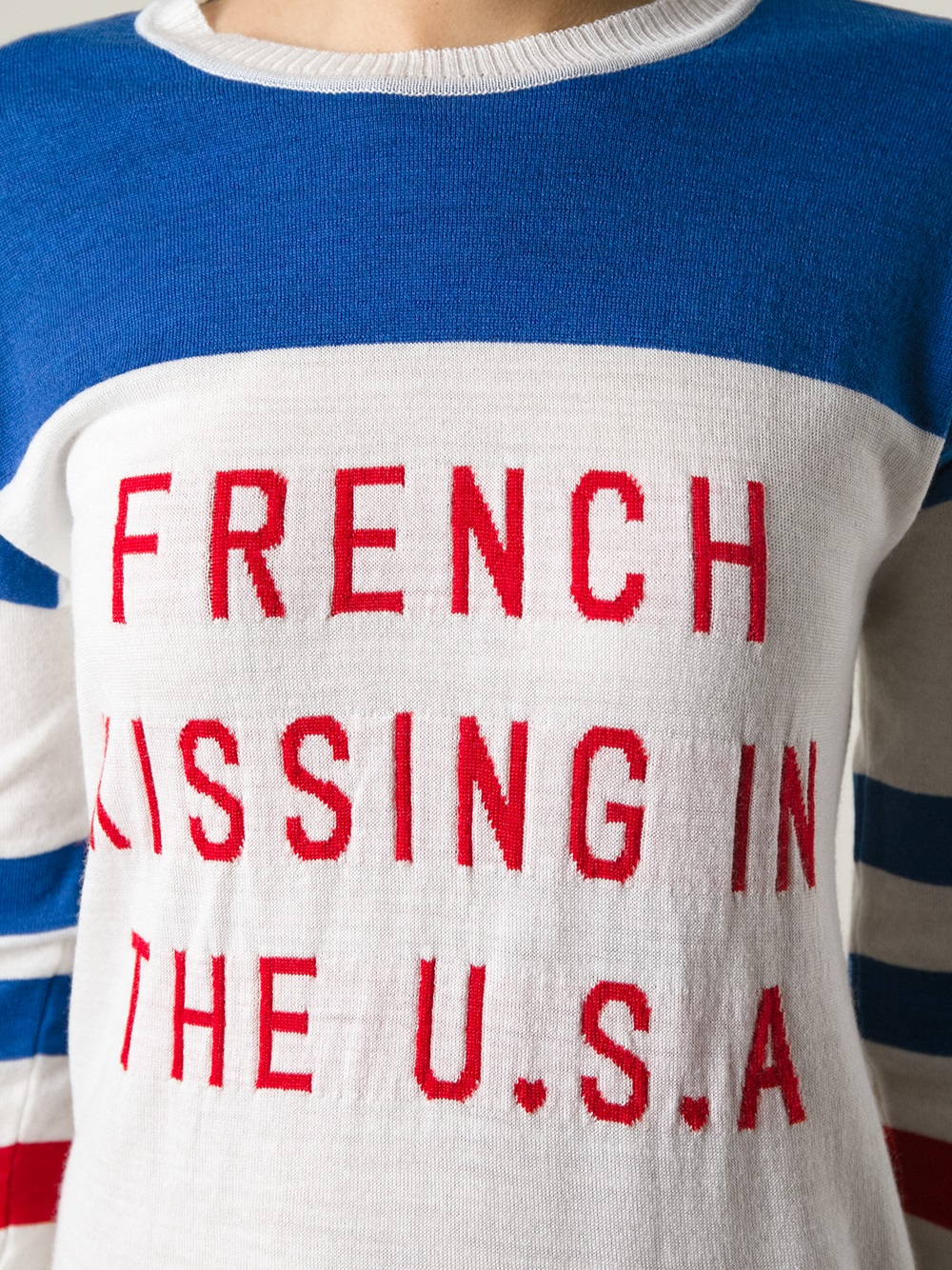 Zoe Karssen French Kissing in The Usa Sweater in White | Lyst