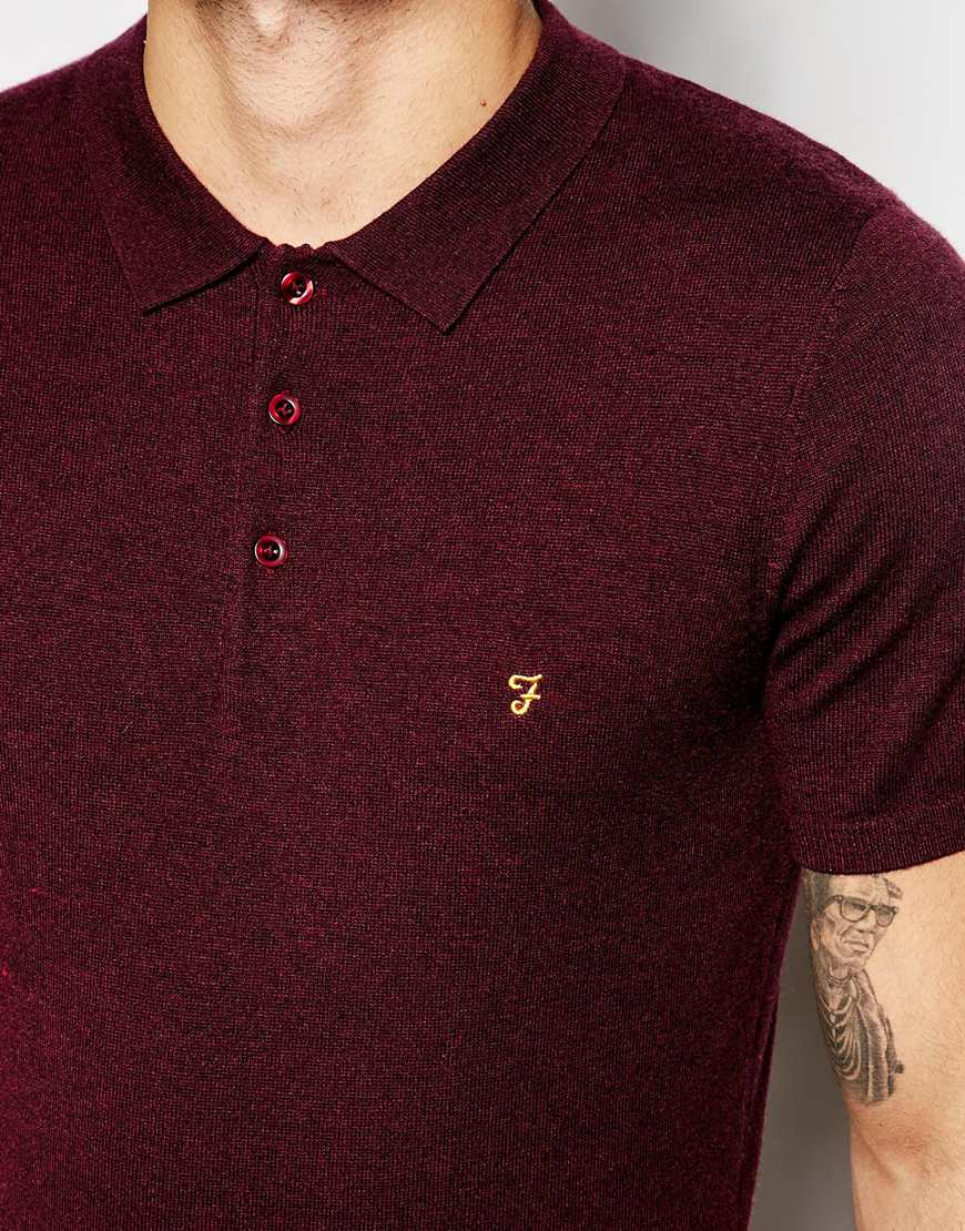 farah knitted polo