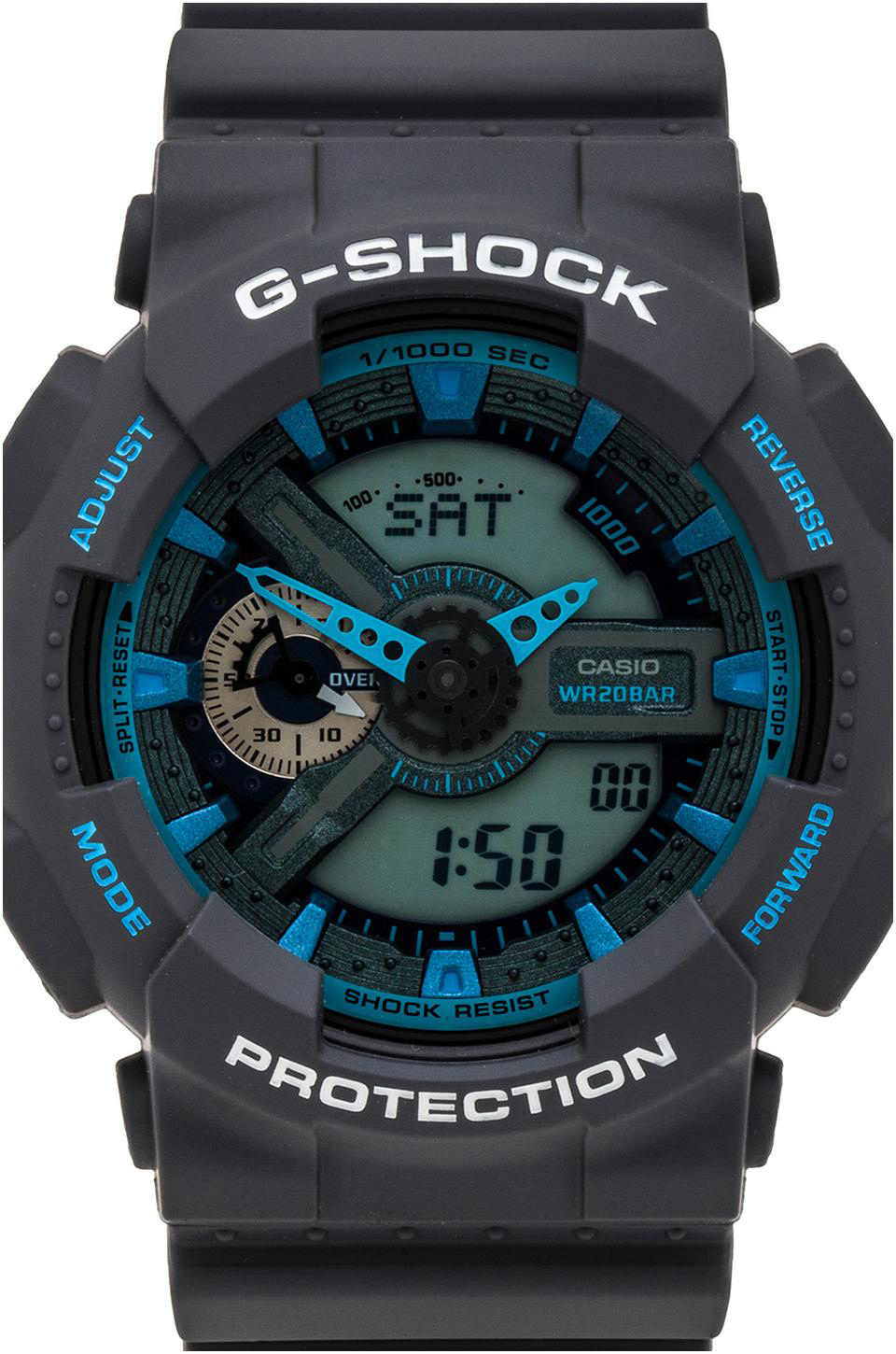 g shock gray and blue