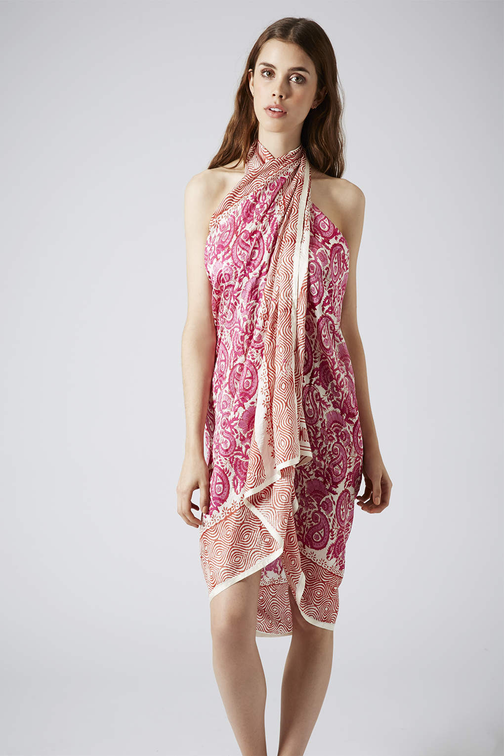 Key To Freedom Silk Sarong in Pink Lyst