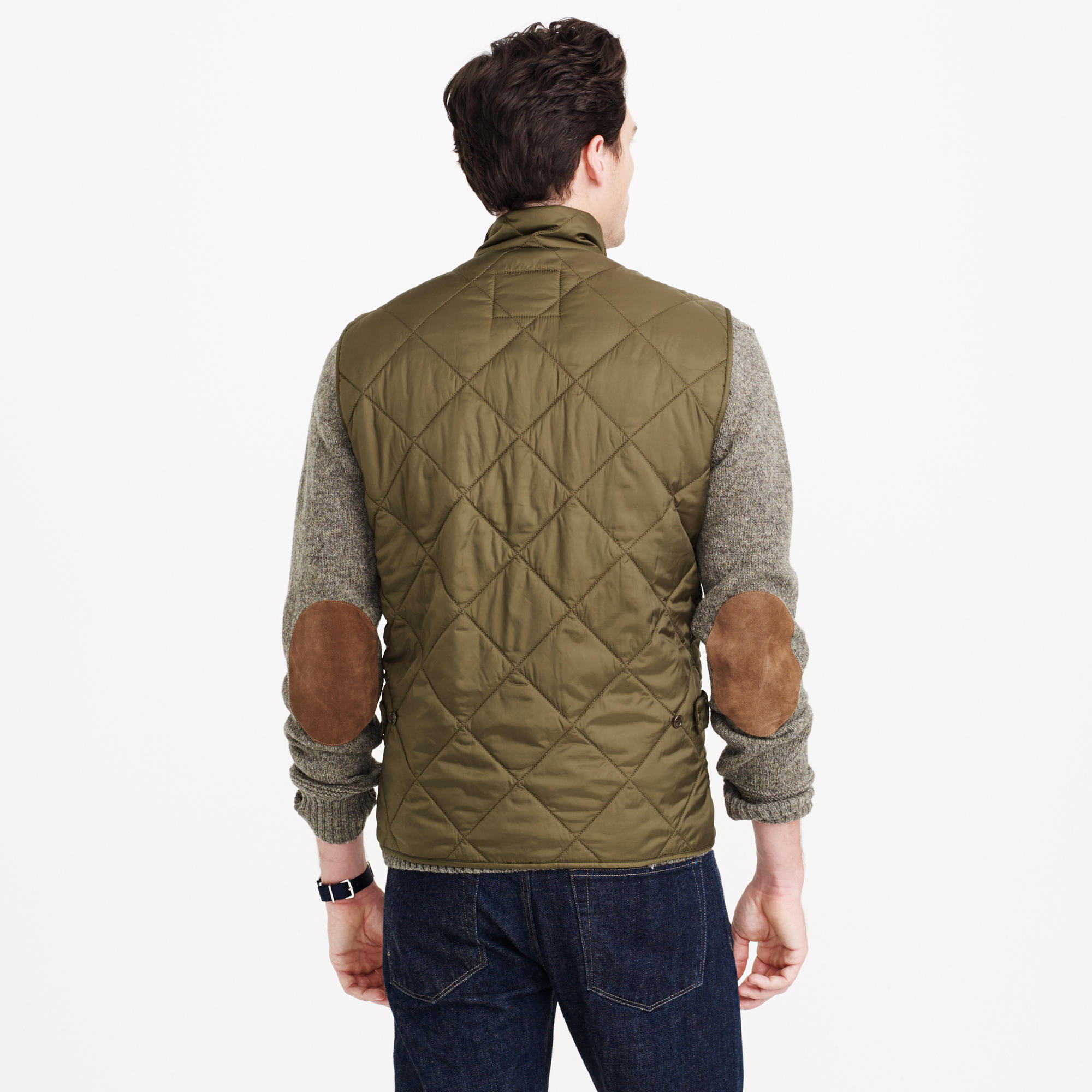 J.Crew Nylon Sussex Quilted Vest in Green for Men - Lyst
