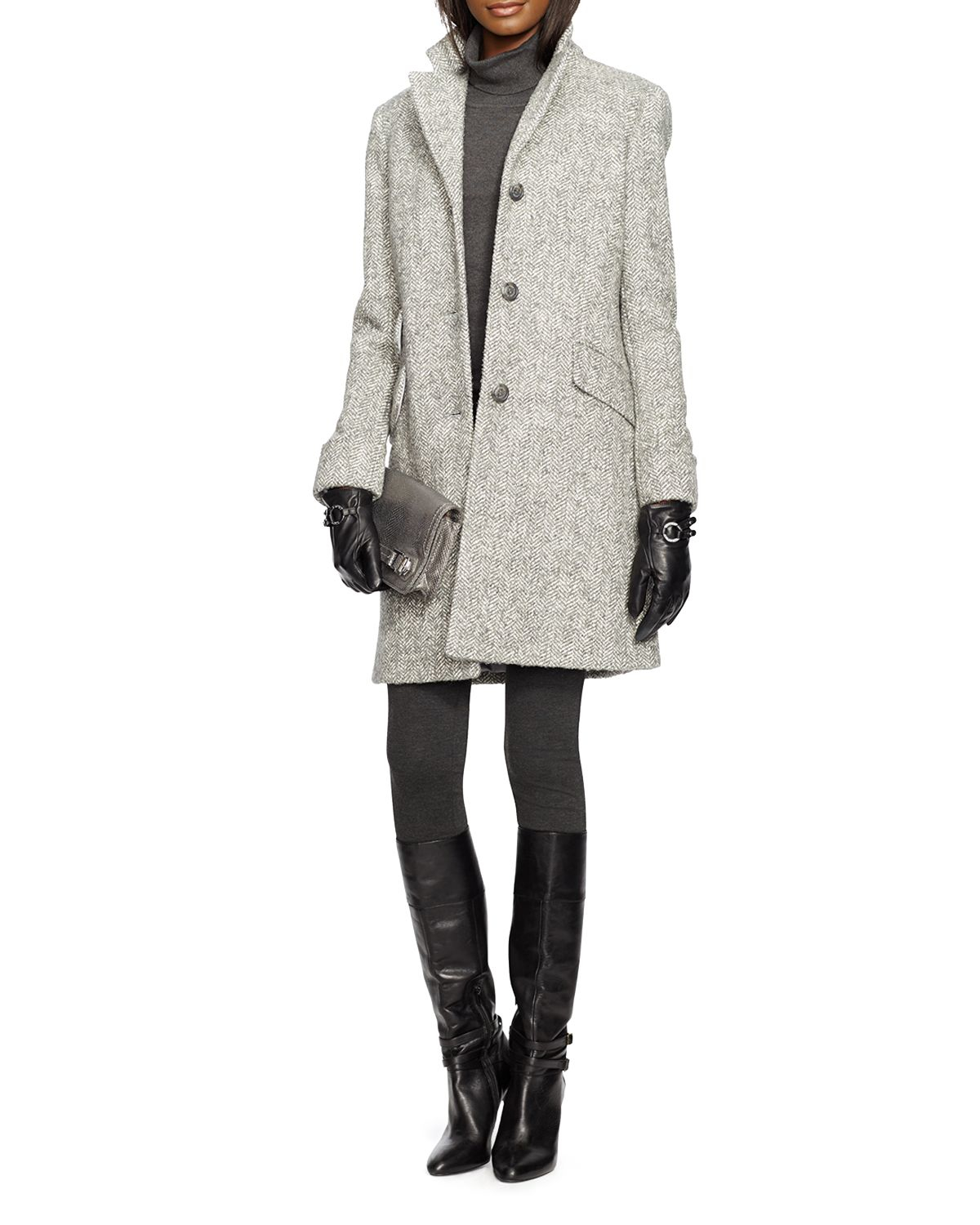 ralph lauren grey coat