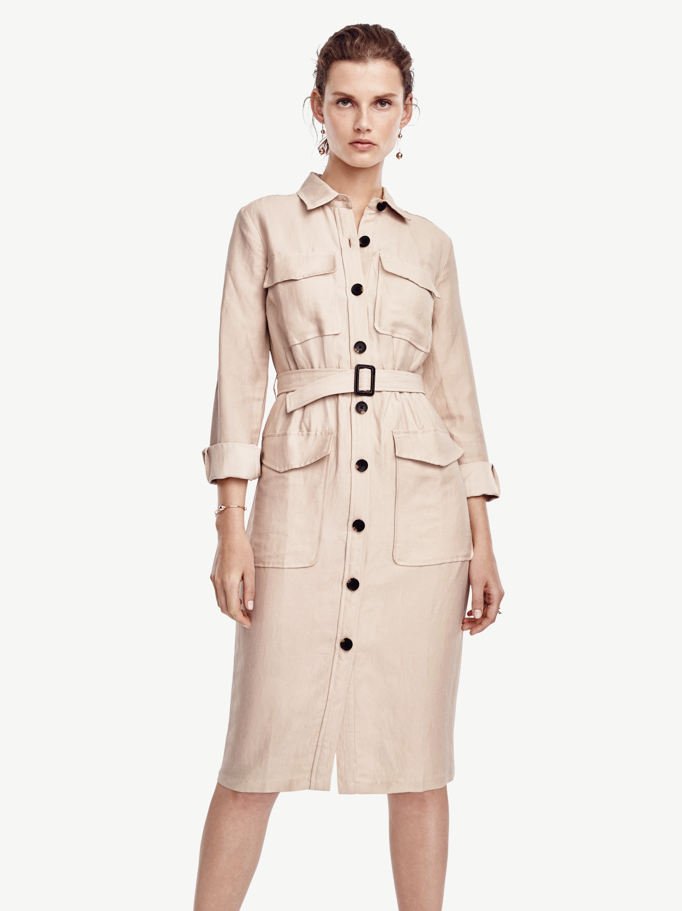 petite trench dress
