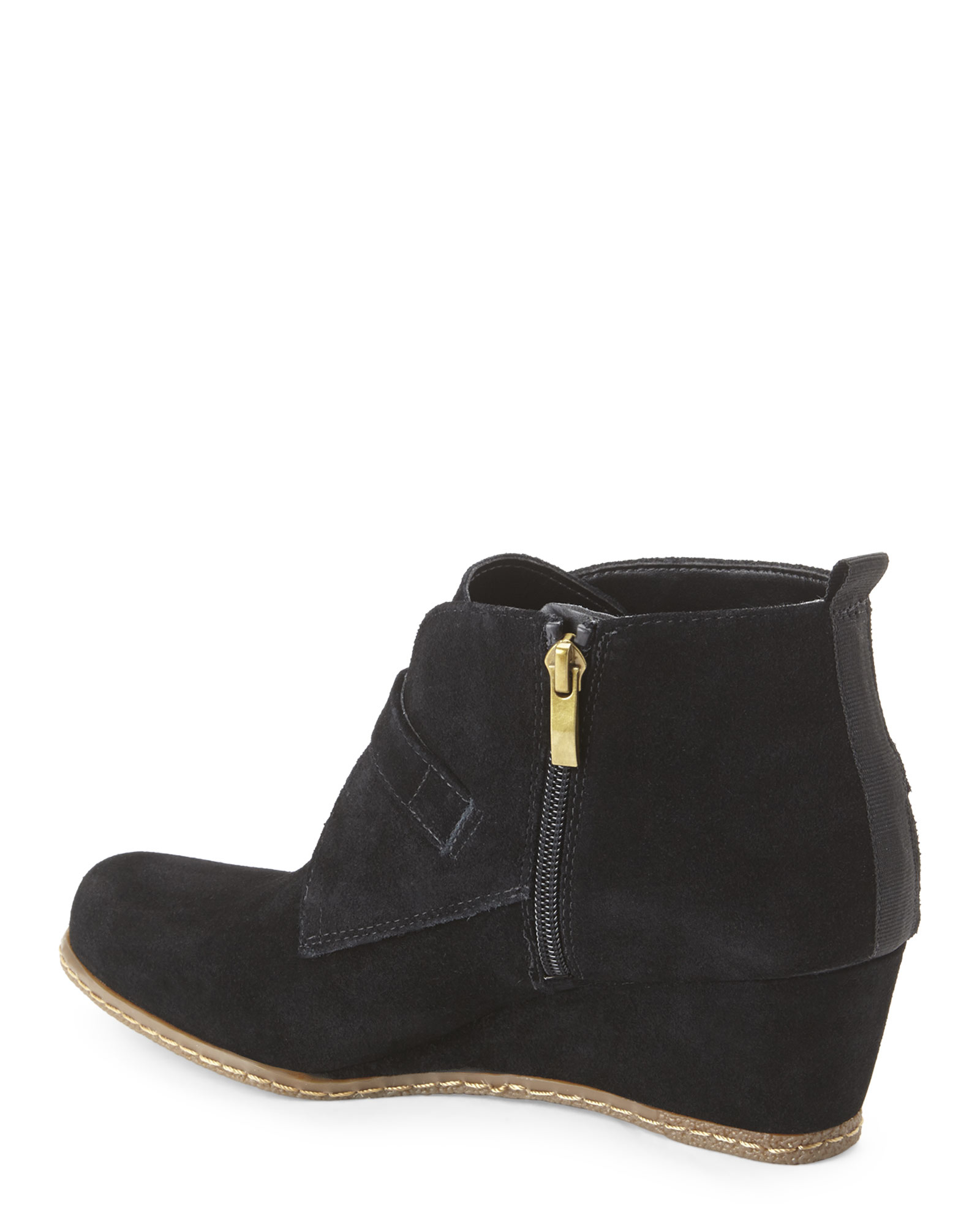 franco sarto black suede booties
