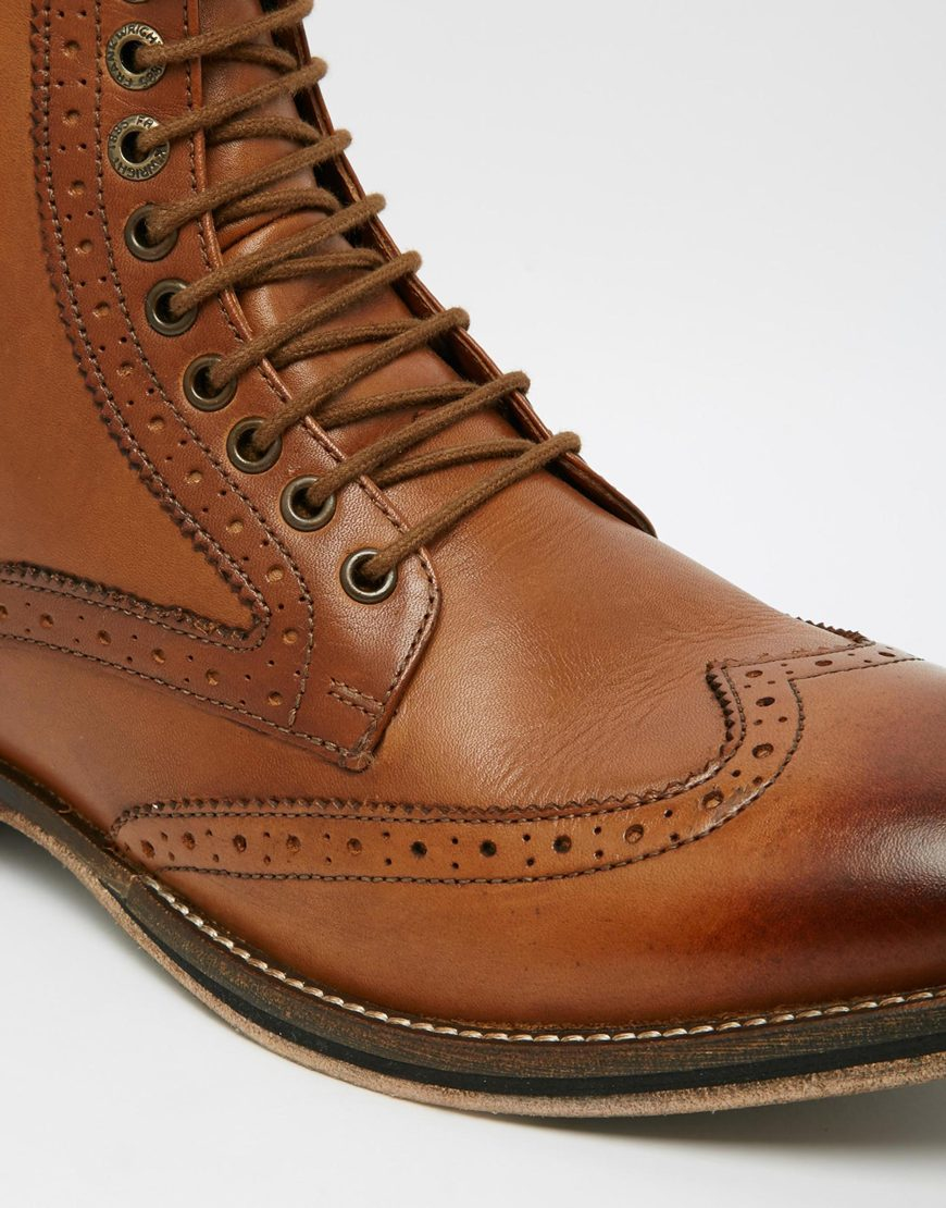 frank wright brogue boots