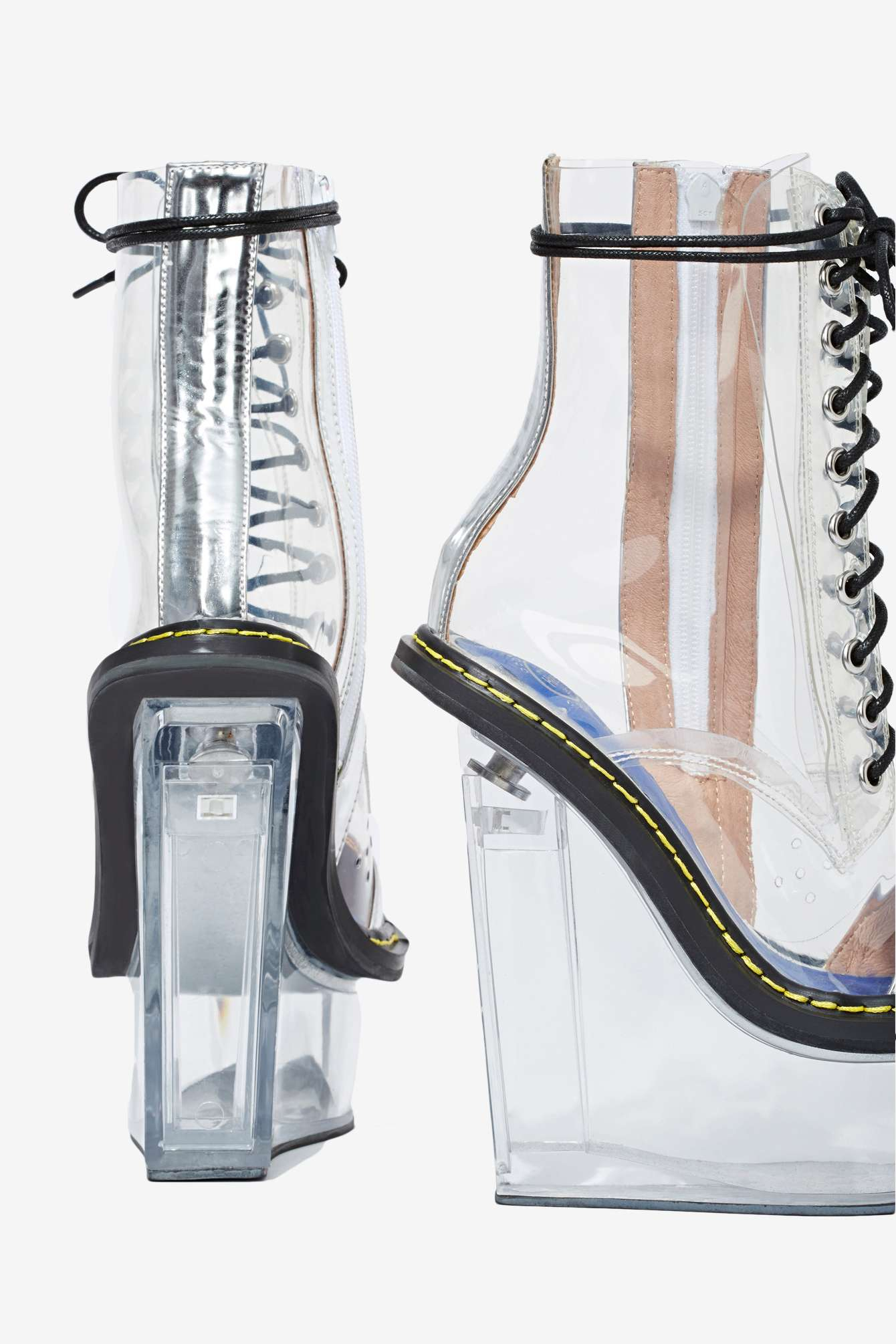 jeffrey campbell transparent shoes