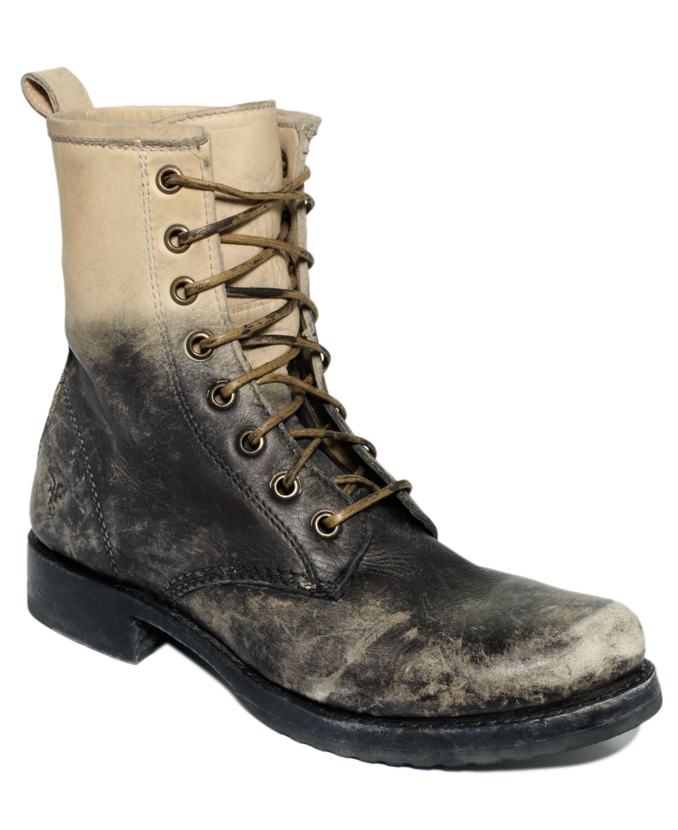 frye combat boots womens