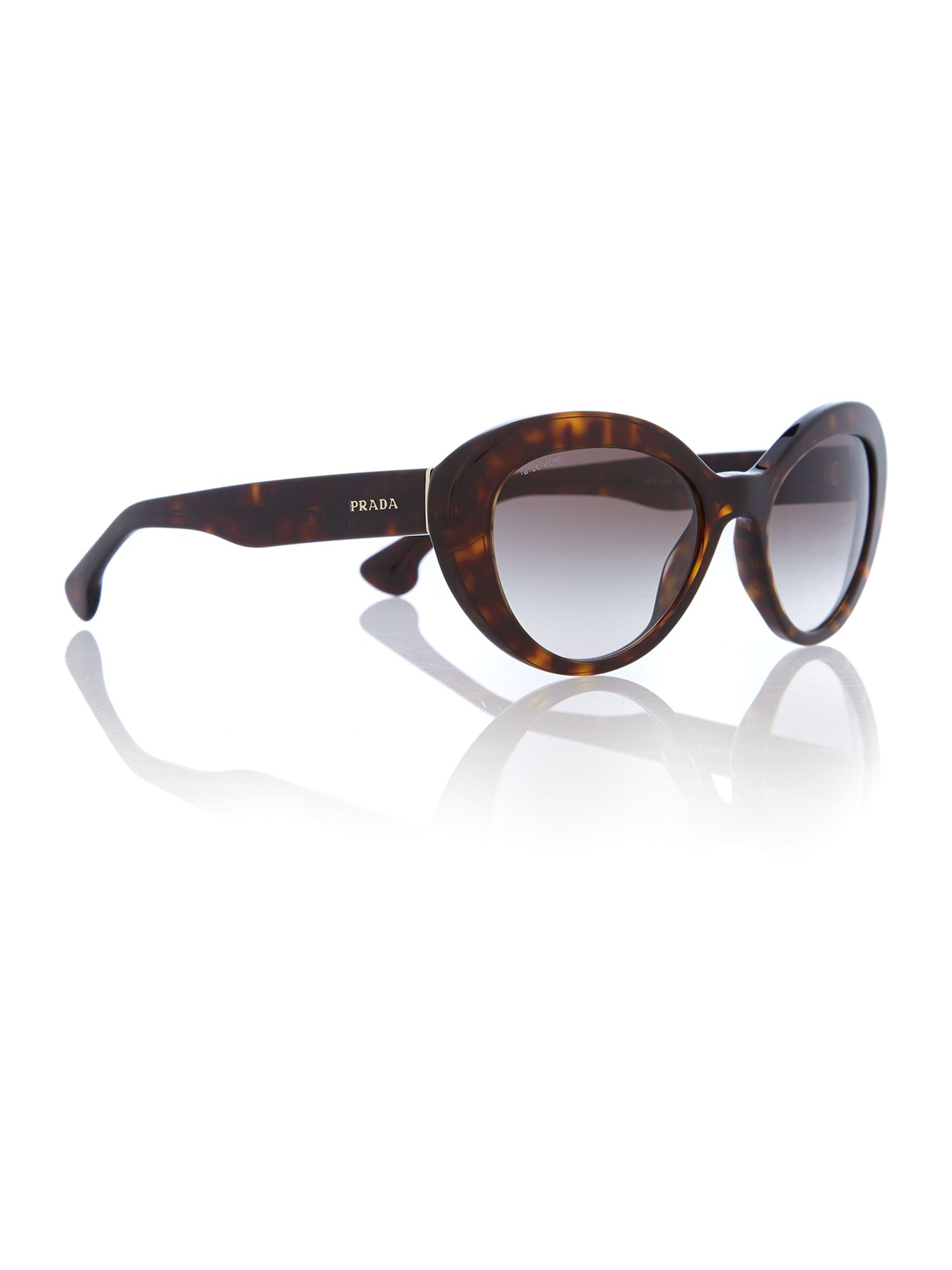 Prada Pr 15qs Ladies Oval Sunglasses in Black Lyst