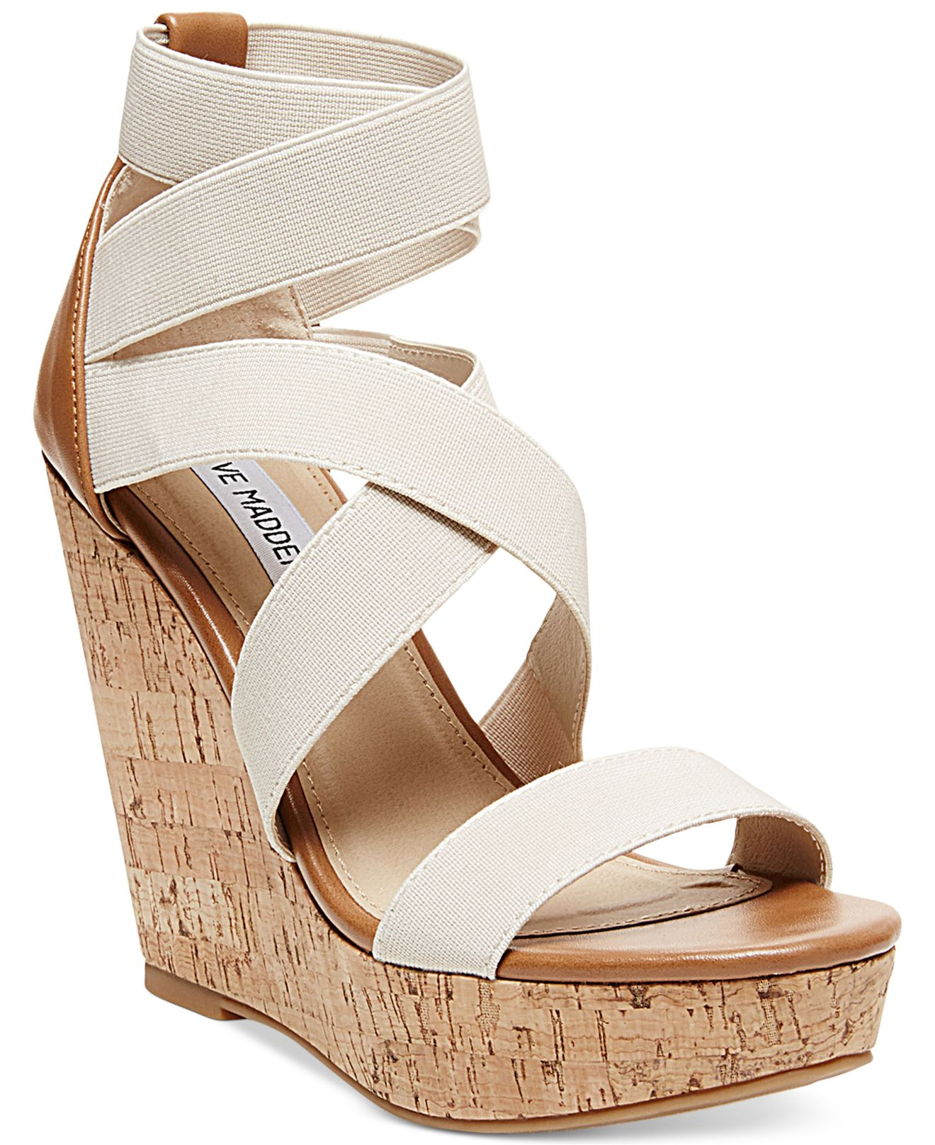 steve madden poetic clear wedge sandal