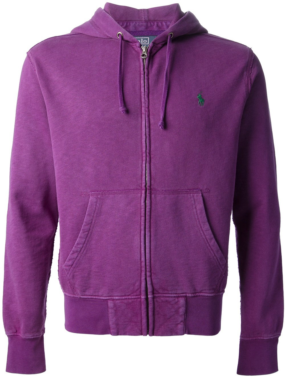 Polo Ralph Lauren Zip Front Sweatshirt in Pink & Purple (Purple) for Men - Lyst