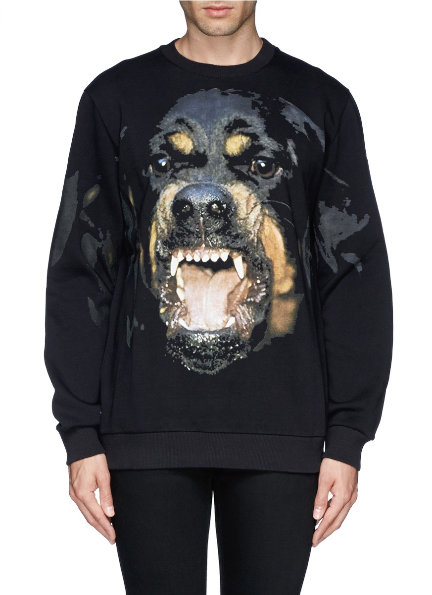 Givenchy Rottweiler Print Sweatshirt in Black for Men - Lyst
