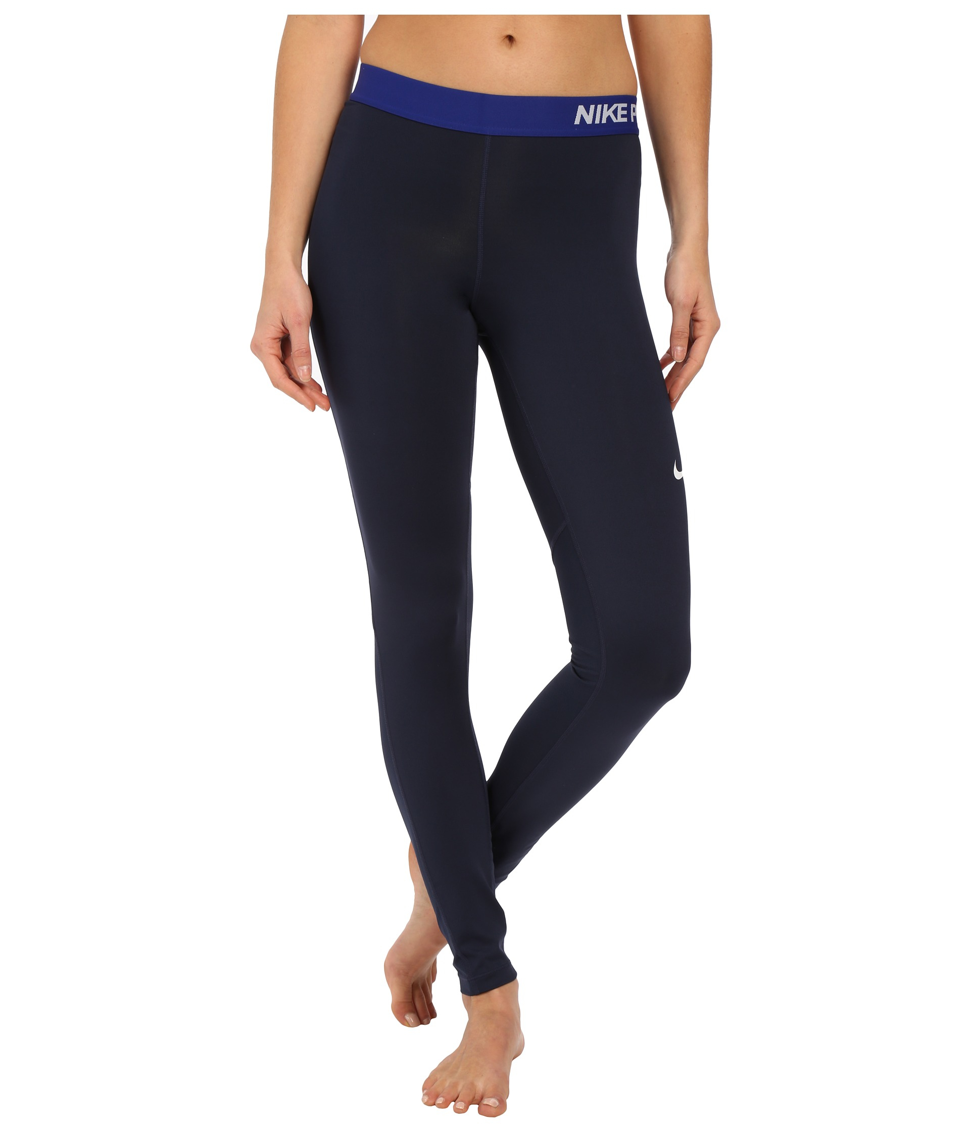 Nike Synthetic Pro Cool Tights in Blue - Lyst
