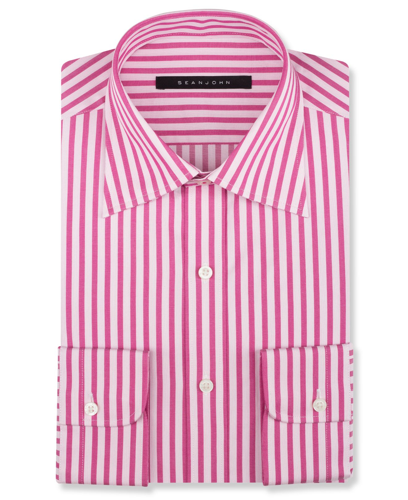 Sean John Bold Pink Stripe Dress Shirt for Men | Lyst