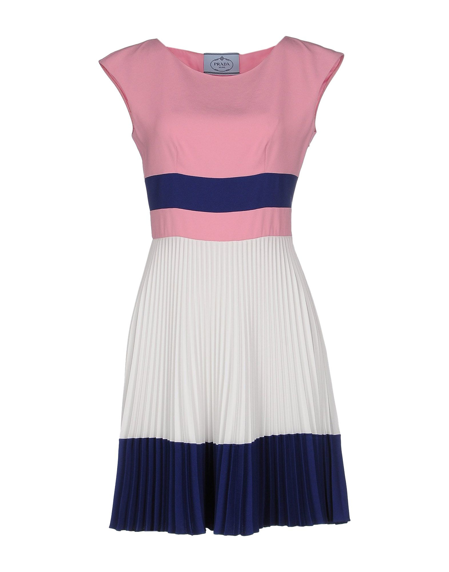 Lyst - Prada Short Dress in Pink