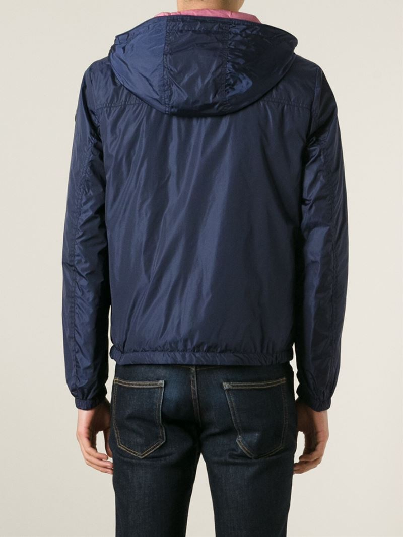 Moncler Reversible Padded Jacket in Blue for Men - Lyst