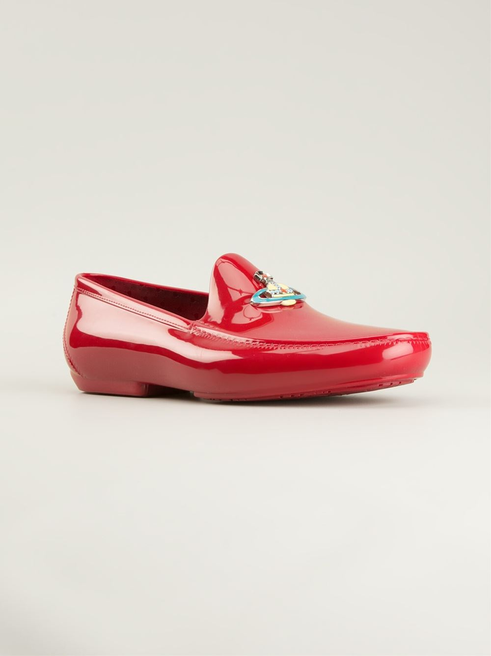 kompliceret Vend om Underlegen Vivienne Westwood 'Orb' Loafers in Red for Men | Lyst UK