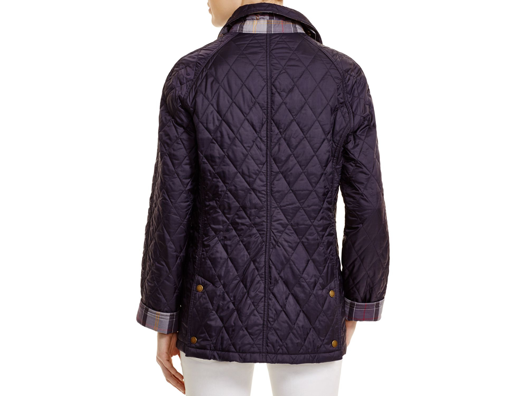 Barbour Summer Beadnell Quilted Jacket in Blue Lyst