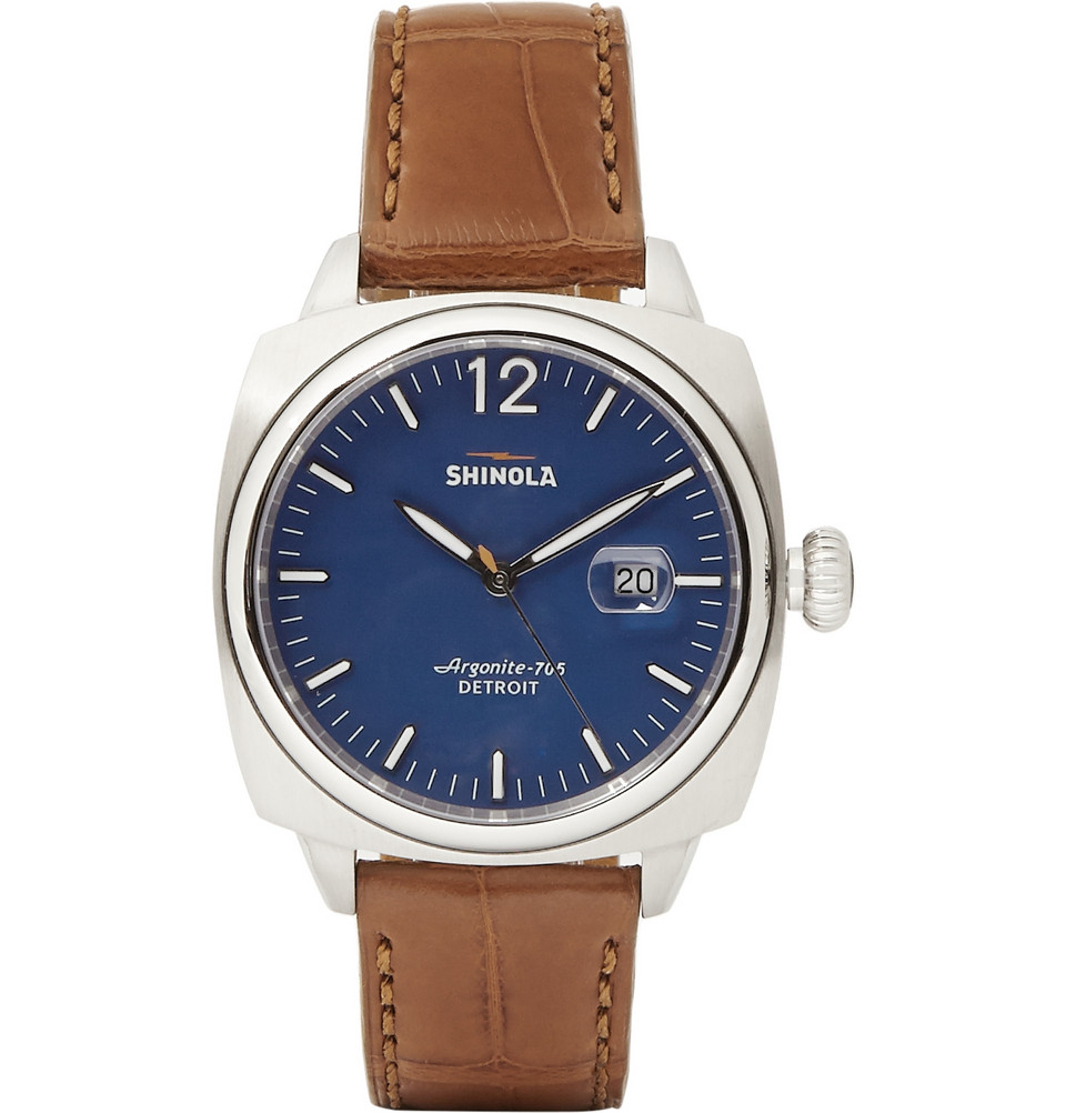blue shinola watch