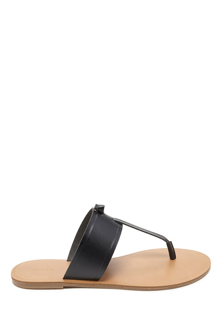 forever 21 sandals forever 21 faux leather sandals in black lyst forever 21 sandals forever 21 faux leather sandals in black lyst