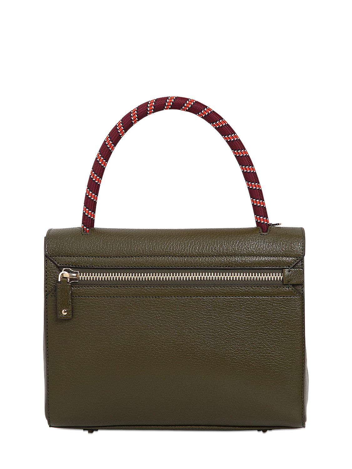 Anya Hindmarch Bathurst Go Leather Top Handle Bag in Olive Green (Green ...