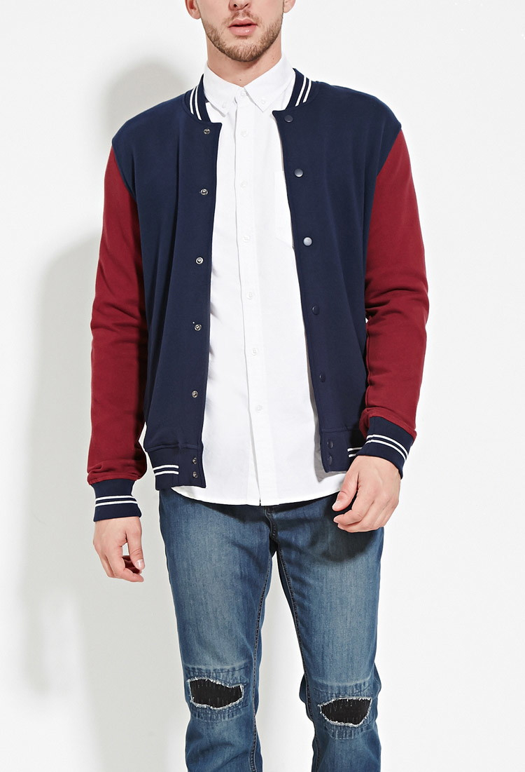 Lyst - Forever 21 Colorblocked Varsity Jacket You've Been ...
