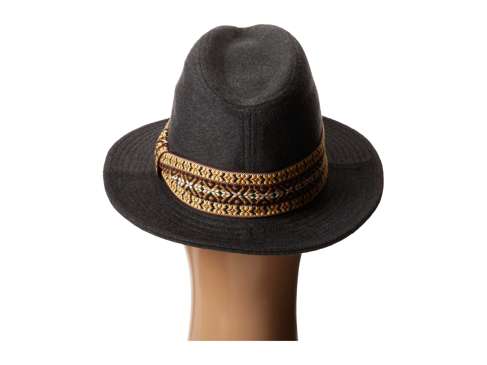San Diego Hat Company 2 Brim Felt Tall Crown Fedora W ...
