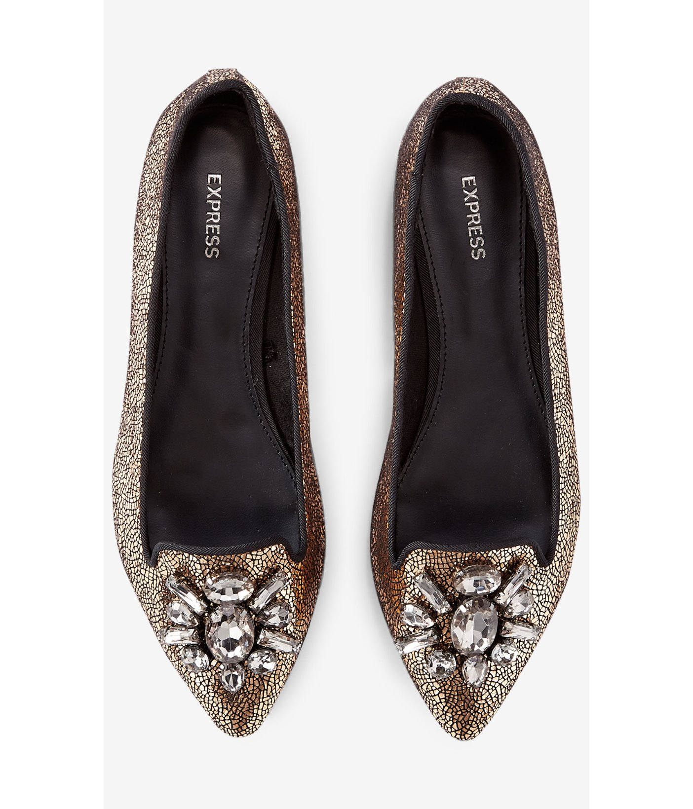 embellished pointed flats